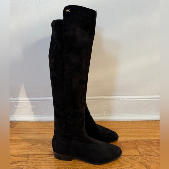 Black Michael Kors Tall Riding Boots - Picture 3 of 5